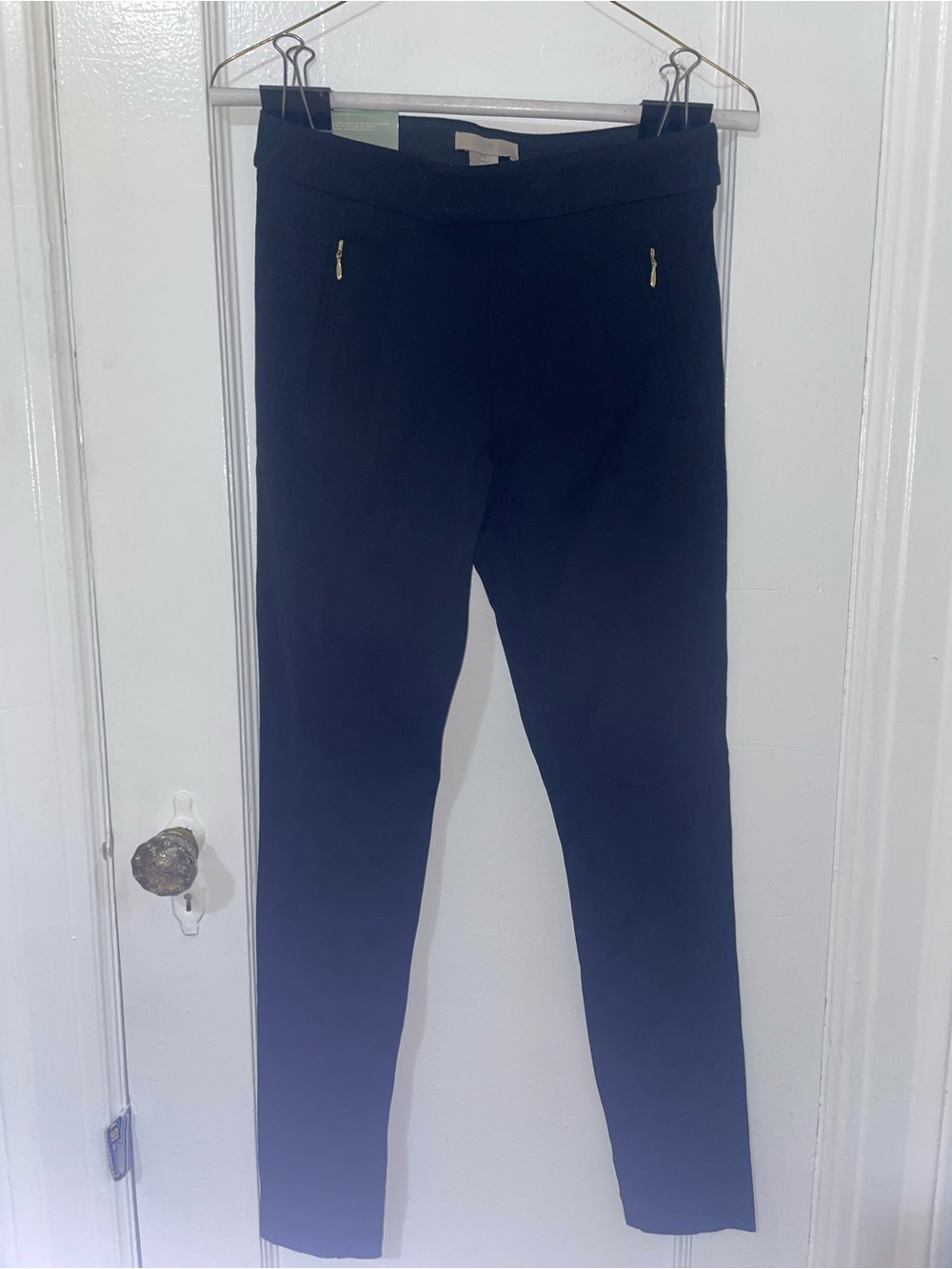 H&M Black Skinny Zip-Pocket Pants